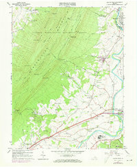 Download a high-resolution, GPS-compatible USGS topo map for Elkton West, VA (1973 edition)