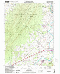 preview thumbnail of historical topo map of Rockingham County, VA in 1999