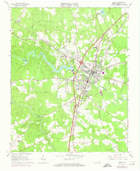 preview thumbnail of historical topo map of Greensville County, VA in 1963
