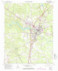 Download a high-resolution, GPS-compatible USGS topo map for Emporia, VA (1986 edition)