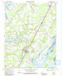 Download a high-resolution, GPS-compatible USGS topo map for Exmore, VA (1993 edition)