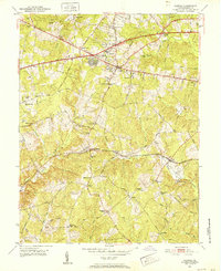 1951 Map of Fairfax, 1952 Print