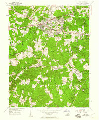 1955 Map of Fairfax, 1960 Print