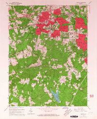 1966 Map of Fairfax, 1967 Print