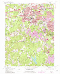 preview thumbnail of historical topo map of Fairfax, VA in 1966