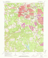 1966 Map of Fairfax, 1971 Print