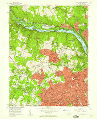 preview thumbnail of historical topo map of Fairfax County, VA in 1956