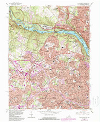 Download a high-resolution, GPS-compatible USGS topo map for Falls Church, VA (1988 edition)