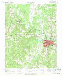 Download a high-resolution, GPS-compatible USGS topo map for Farmville, VA (1971 edition)