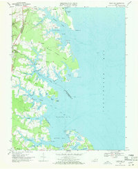 Download a high-resolution, GPS-compatible USGS topo map for Fleets Bay, VA (1971 edition)