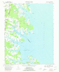 Download a high-resolution, GPS-compatible USGS topo map for Fleets Bay, VA (1980 edition)