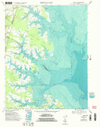 Download a high-resolution, GPS-compatible USGS topo map for Fleets Bay, VA (1993 edition)