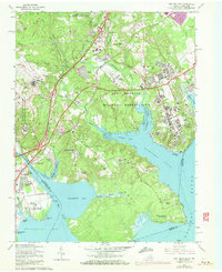 preview thumbnail of historical topo map of Fort Belvoir, VA in 1965