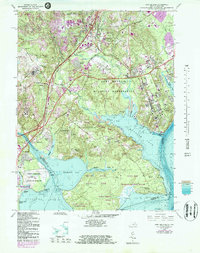 preview thumbnail of historical topo map of Fort Belvoir, VA in 1965