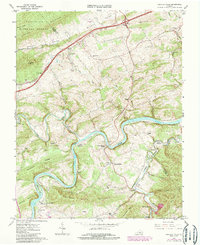 Download a high-resolution, GPS-compatible USGS topo map for Fosters Falls, VA (1985 edition)