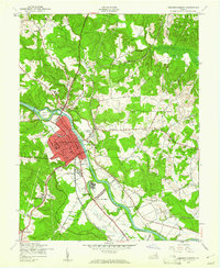 Download a high-resolution, GPS-compatible USGS topo map for Fredericksburg, VA (1961 edition)