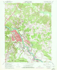Download a high-resolution, GPS-compatible USGS topo map for Fredericksburg, VA (1972 edition)