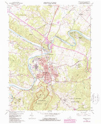 Download a high-resolution, GPS-compatible USGS topo map for Front Royal, VA (1987 edition)