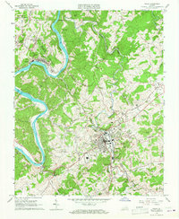 Download a high-resolution, GPS-compatible USGS topo map for Galax, VA (1967 edition)