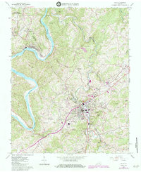 Download a high-resolution, GPS-compatible USGS topo map for Galax, VA (1984 edition)