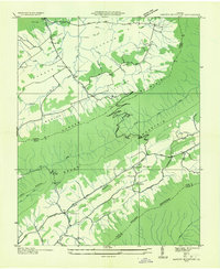 Download a high-resolution, GPS-compatible USGS topo map for Garden Mountain, VA (1935 edition)