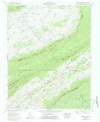 Download a high-resolution, GPS-compatible USGS topo map for Garden Mountain, VA (1983 edition)