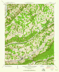 Download a high-resolution, GPS-compatible USGS topo map for Gate City, VA (1960 edition)