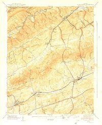 Download a high-resolution, GPS-compatible USGS topo map for Glade Spring, VA (1939 edition)