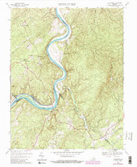 Download a high-resolution, GPS-compatible USGS topo map for Gladstone, VA (1987 edition)
