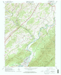 Download a high-resolution, GPS-compatible USGS topo map for Glasgow, VA (1967 edition)