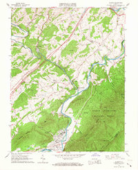 Download a high-resolution, GPS-compatible USGS topo map for Glasgow, VA (1967 edition)