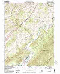 Download a high-resolution, GPS-compatible USGS topo map for Glasgow, VA (2000 edition)