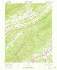 Download a high-resolution, GPS-compatible USGS topo map for Glenvar, VA (1973 edition)