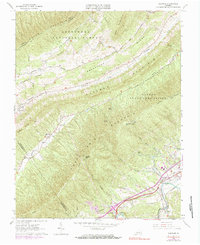 Download a high-resolution, GPS-compatible USGS topo map for Glenvar, VA (1983 edition)