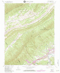 Download a high-resolution, GPS-compatible USGS topo map for Glenvar, VA (1984 edition)