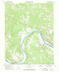 Download a high-resolution, GPS-compatible USGS topo map for Goochland, VA (1970 edition)