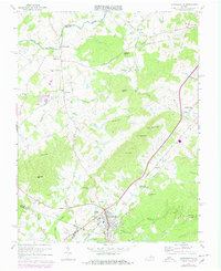 preview thumbnail of historical topo map of Gordonsville, VA in 1970