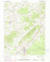 preview thumbnail of historical topo map of Gordonsville, VA in 1970