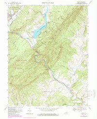 Download a high-resolution, GPS-compatible USGS topo map for Goshen, VA (1985 edition)