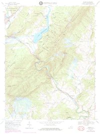 Download a high-resolution, GPS-compatible USGS topo map for Goshen, VA (1983 edition)