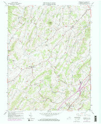 Download a high-resolution, GPS-compatible USGS topo map for Greenville, VA (1972 edition)