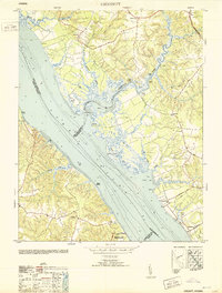 preview thumbnail of historical topo map of Gloucester County, VA in 1953