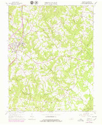 Download a high-resolution, GPS-compatible USGS topo map for Gretna, VA (1979 edition)