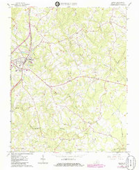 Download a high-resolution, GPS-compatible USGS topo map for Gretna, VA (1986 edition)