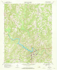 Download a high-resolution, GPS-compatible USGS topo map for Halifax, VA (1972 edition)