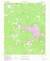 Download a high-resolution, GPS-compatible USGS topo map for Hallsboro, VA (1982 edition)