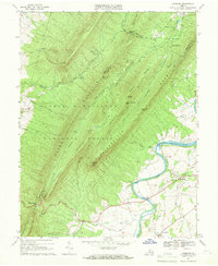 Download a high-resolution, GPS-compatible USGS topo map for Hamburg, VA (1969 edition)