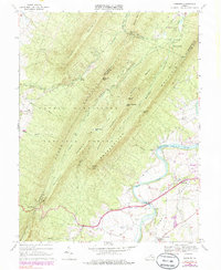 Download a high-resolution, GPS-compatible USGS topo map for Hamburg, VA (1985 edition)