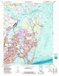 Download a high-resolution, GPS-compatible USGS topo map for Hampton, VA (1987 edition)
