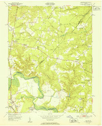 Download a high-resolution, GPS-compatible USGS topo map for Hanover, VA (1951 edition)